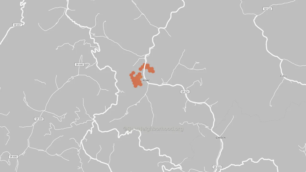 Bike Grade map of 24646, VA