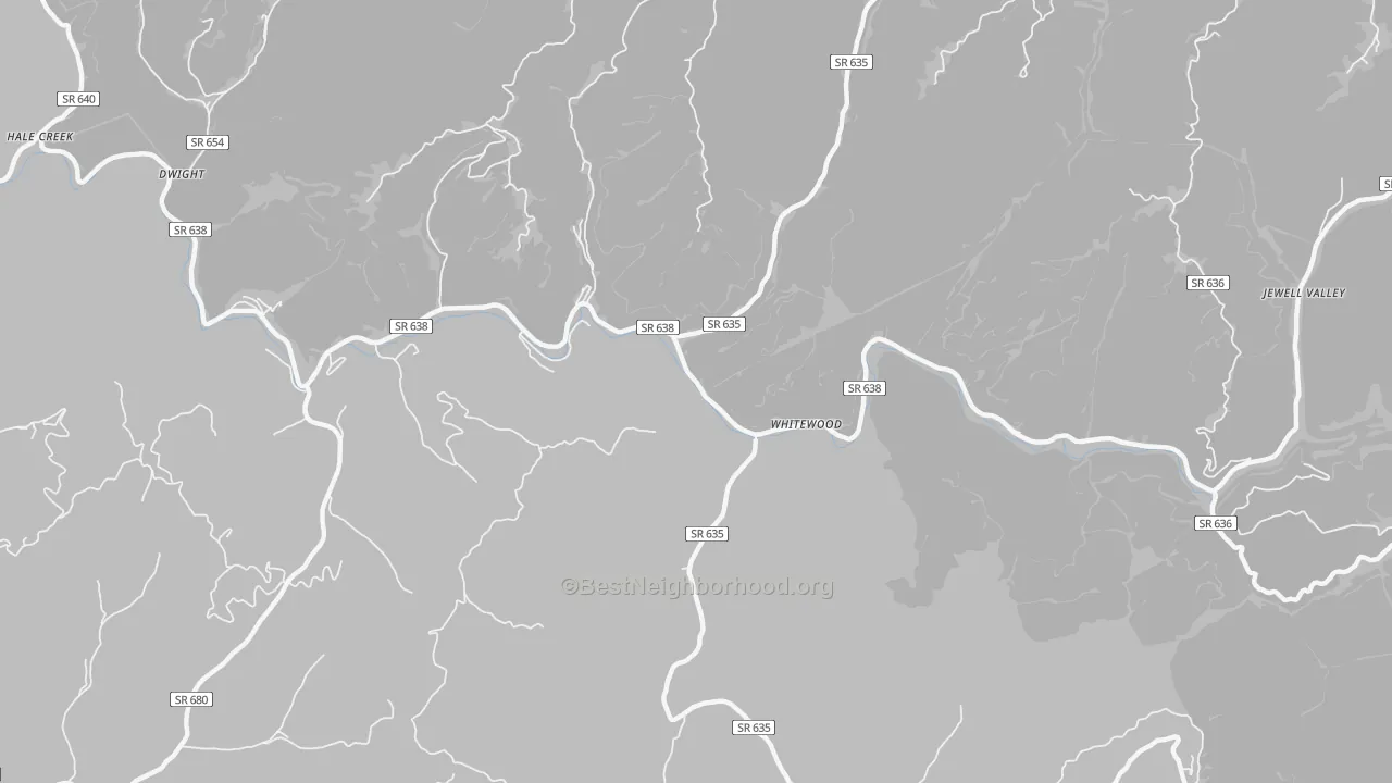 Bike Grade map of 24657, VA