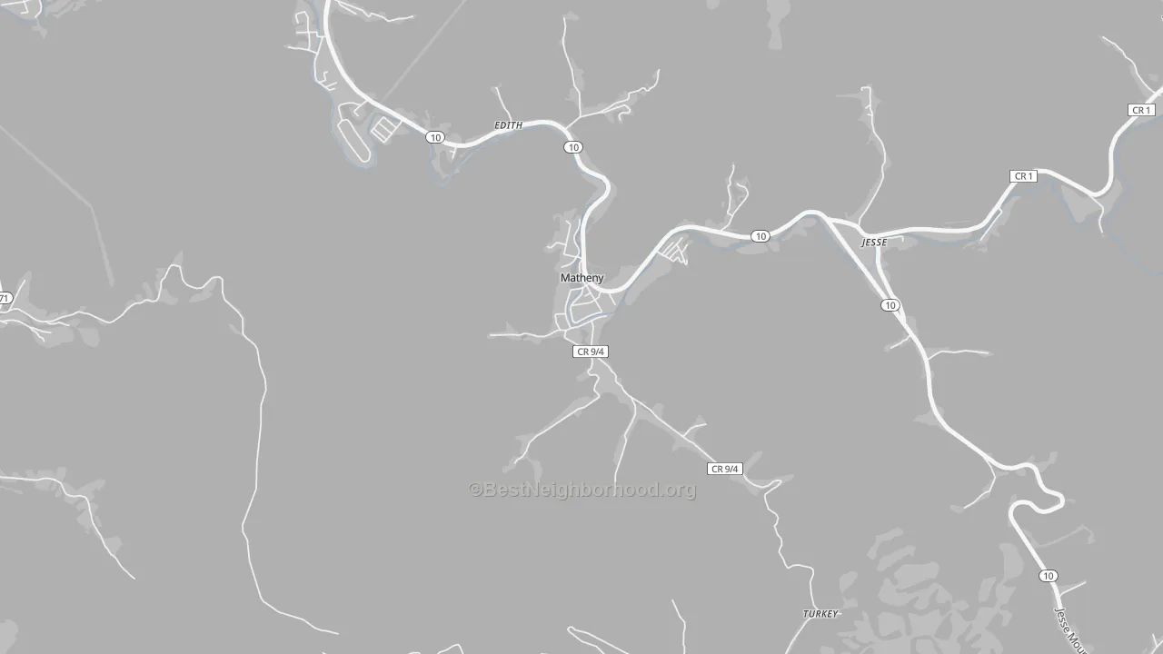 Bike Grade map of 24860, WV