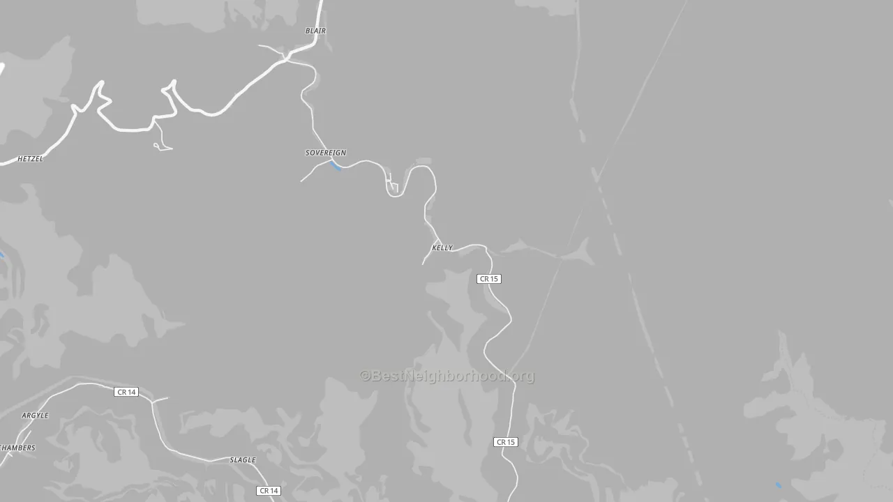 Bike Grade map of 25022, WV