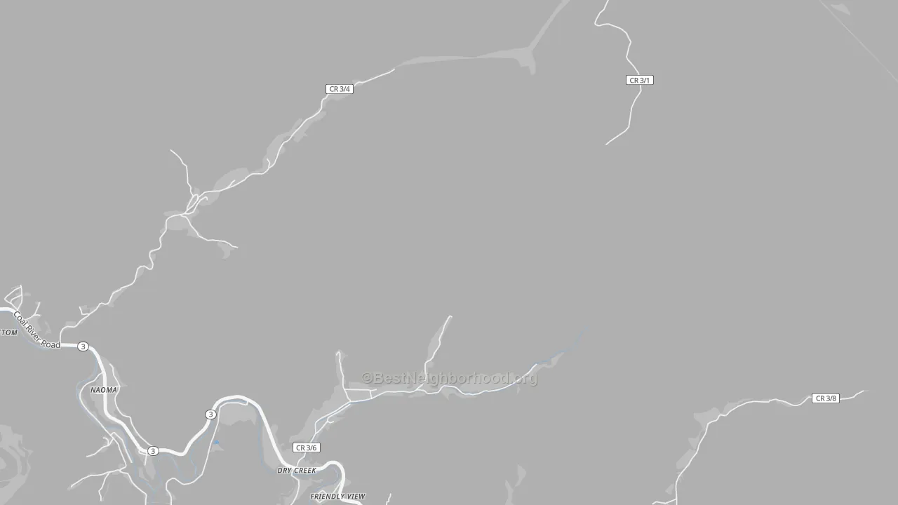 Bike Grade map of 25062, WV
