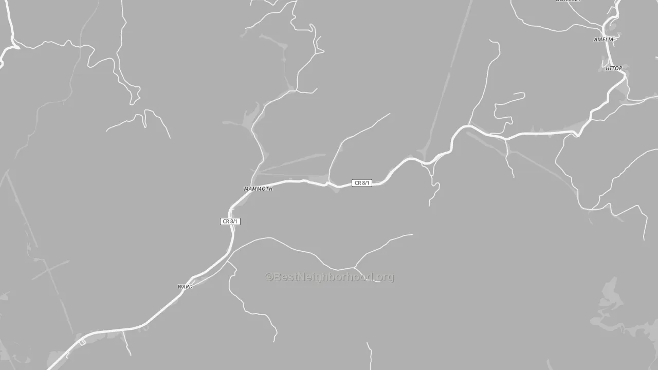Bike Grade map of 25132, WV