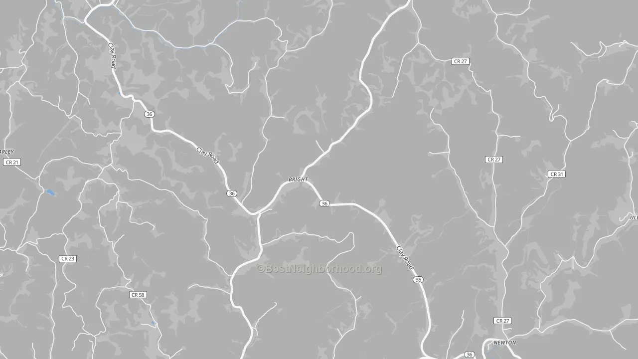Bike Grade map of 25251, WV