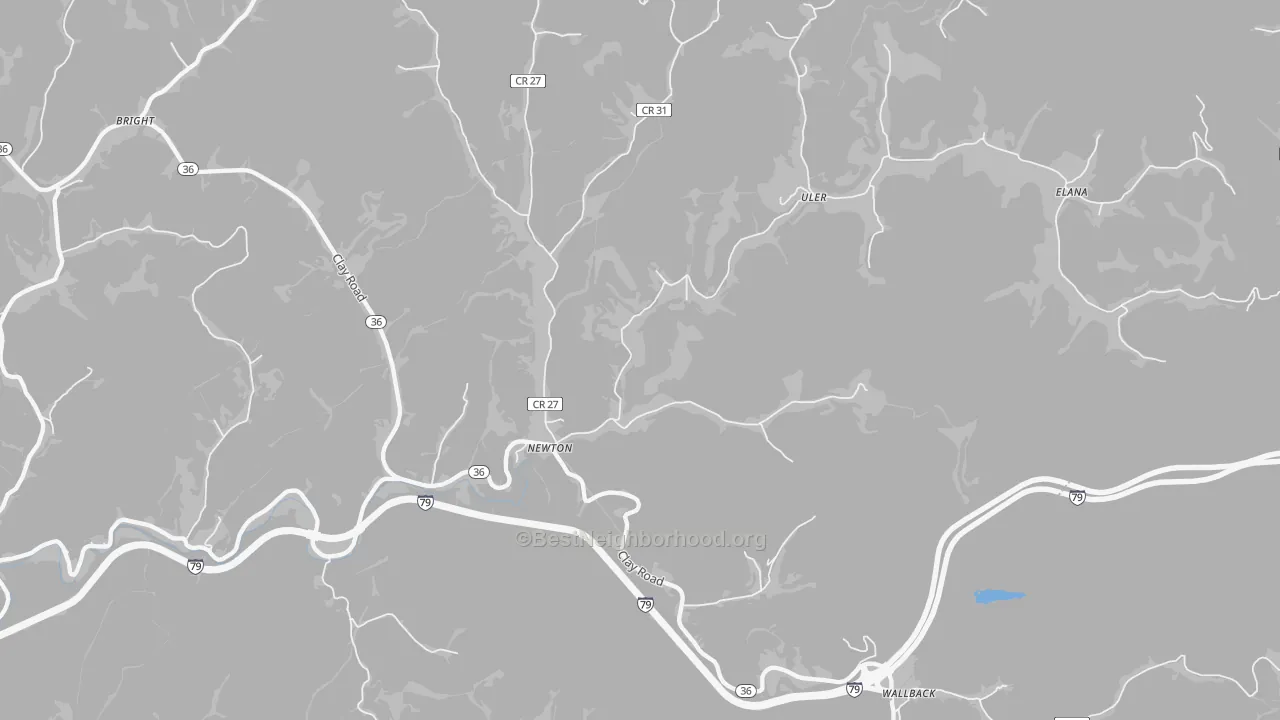 Bike Grade map of 25266, WV