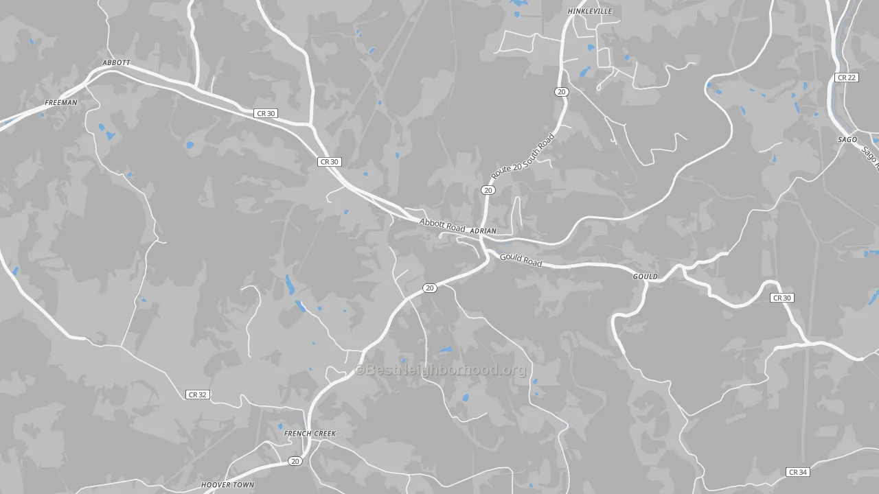 Bike Grade map of 26210, WV