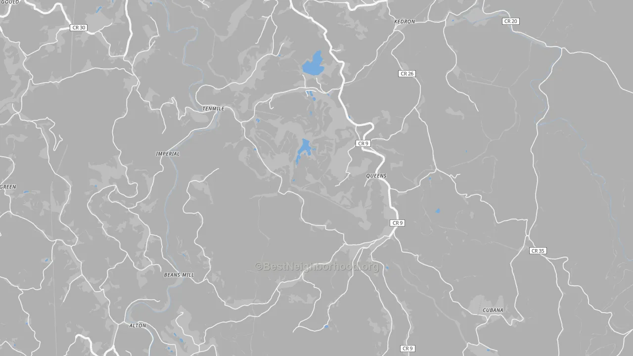 Bike Grade map of 26237, WV