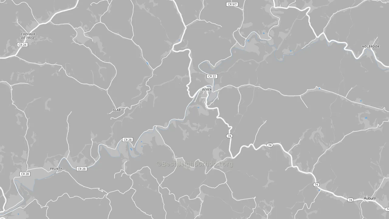 Bike Grade map of 26327, WV