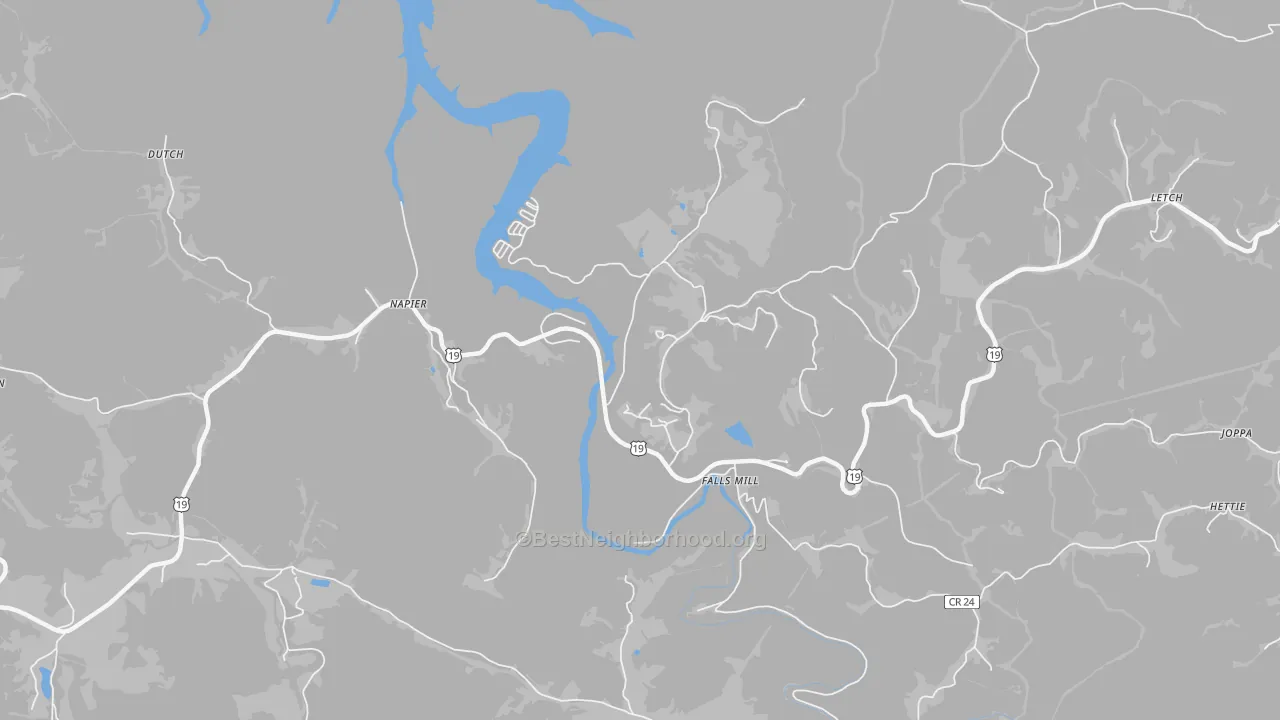 Bike Grade map of 26631, WV