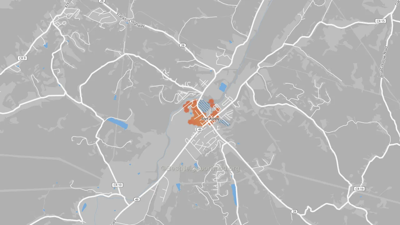 Bike Grade map of 26719, WV