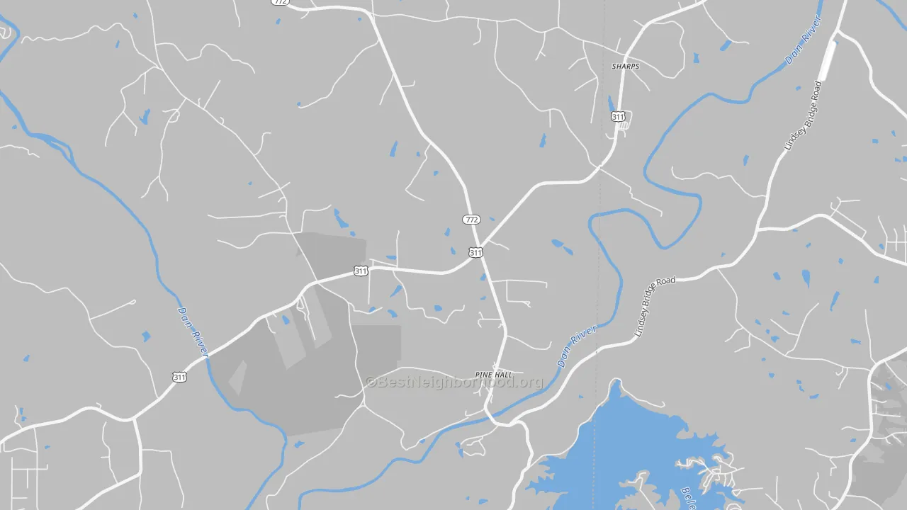 Bike Grade map of 27042, NC