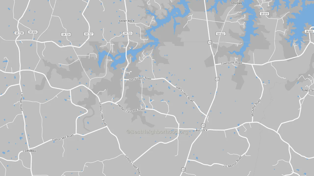 Bike Grade map of 27507, NC