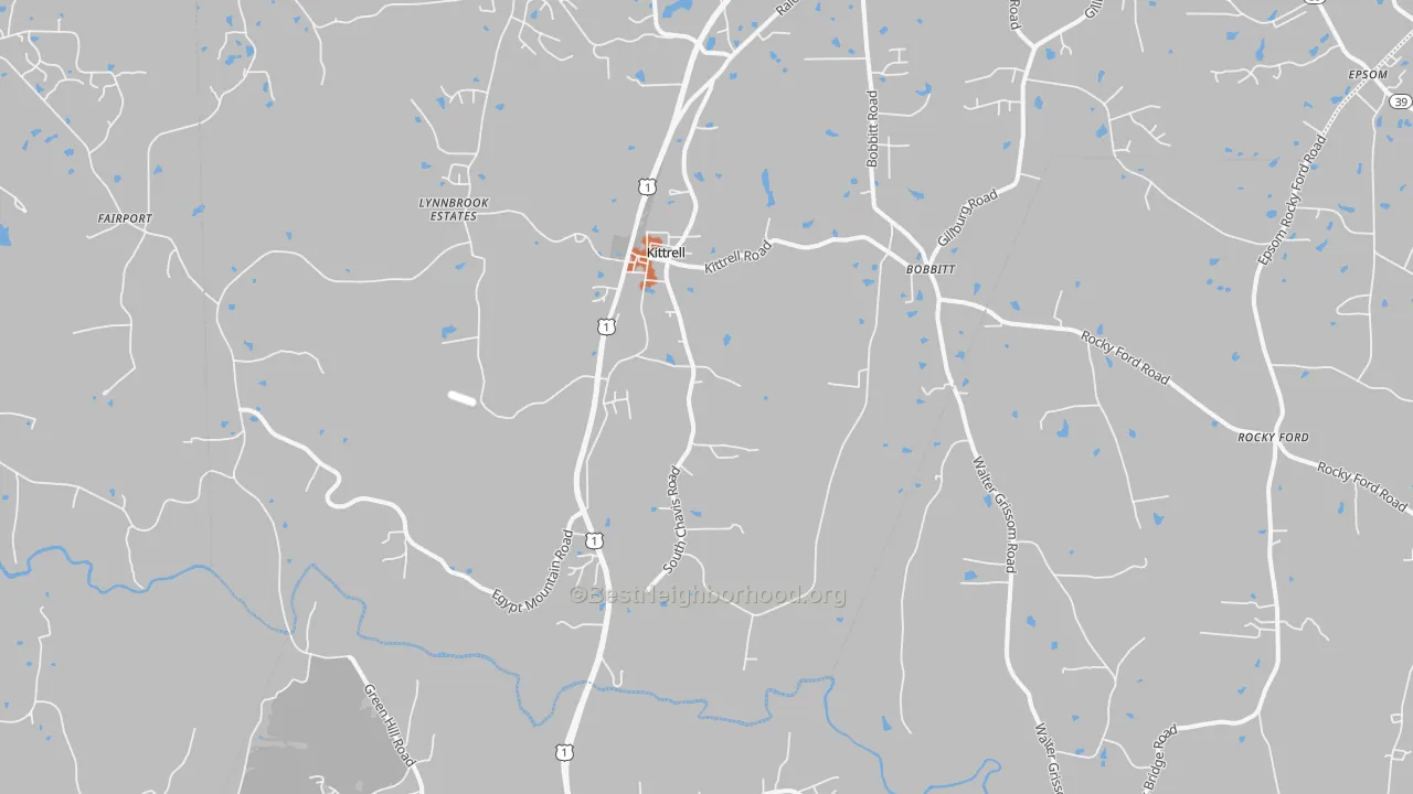 Bike Grade map of 27544, NC