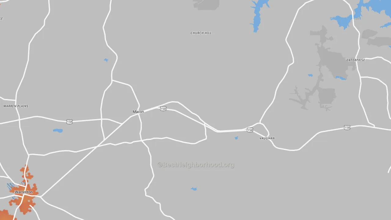 Bike Grade map of 27551, NC