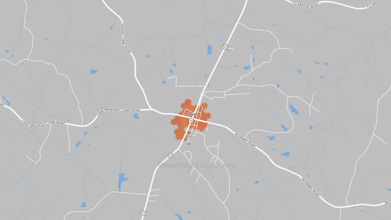 Bike Grade map of 27582, NC