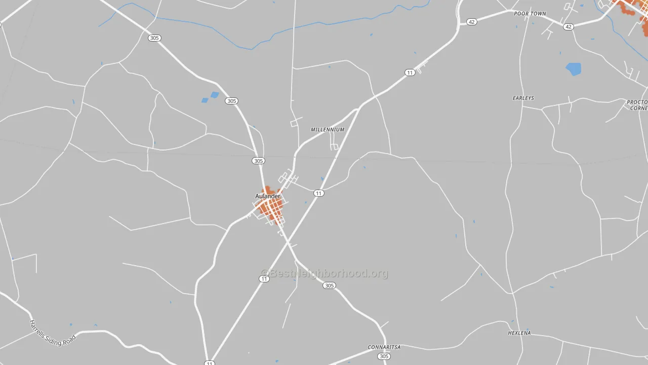 Bike Grade map of 27805, NC