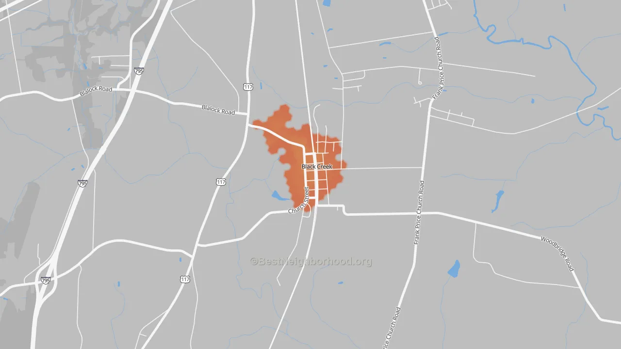 Bike Grade map of 27813, NC