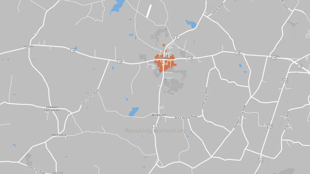 Bike Grade map of 27820, NC