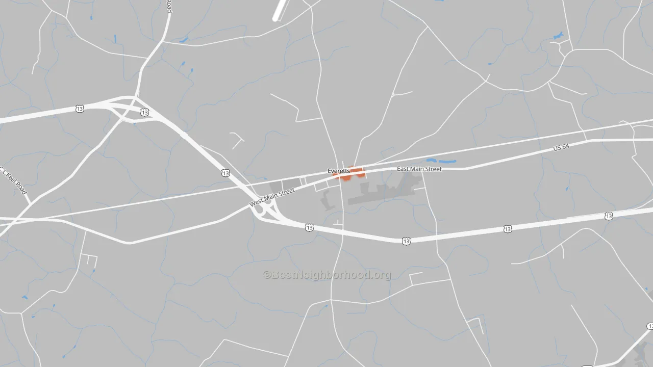Bike Grade map of 27825, NC
