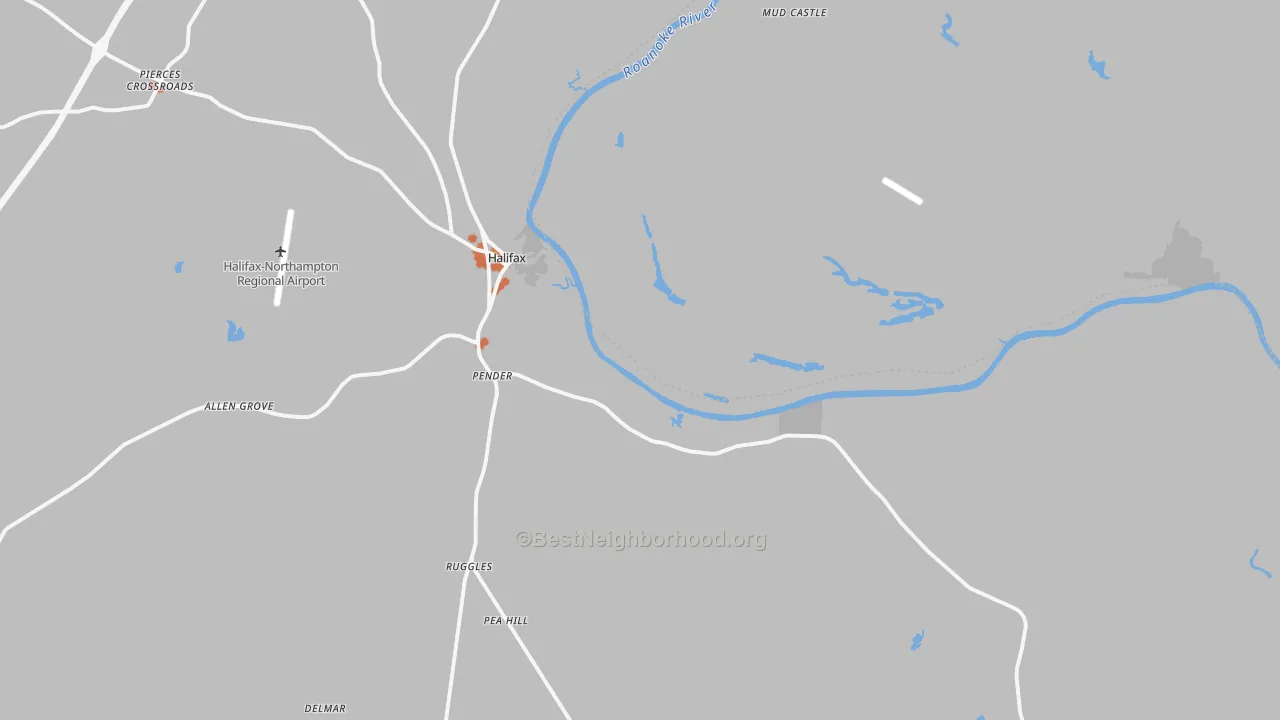 Bike Grade map of 27839, NC