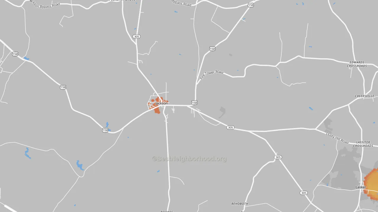 Bike Grade map of 27845, NC