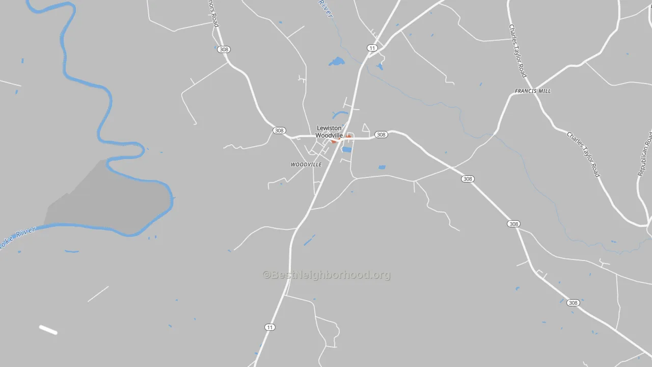 Bike Grade map of 27849, NC