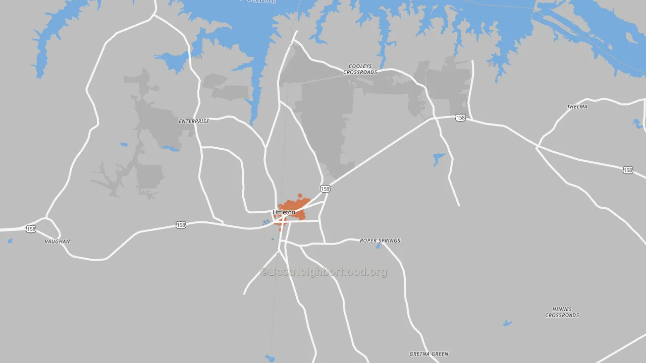 Bike Grade map of 27850, NC