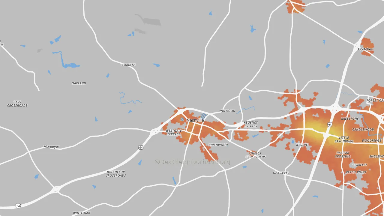 Bike Grade map of 27856, NC