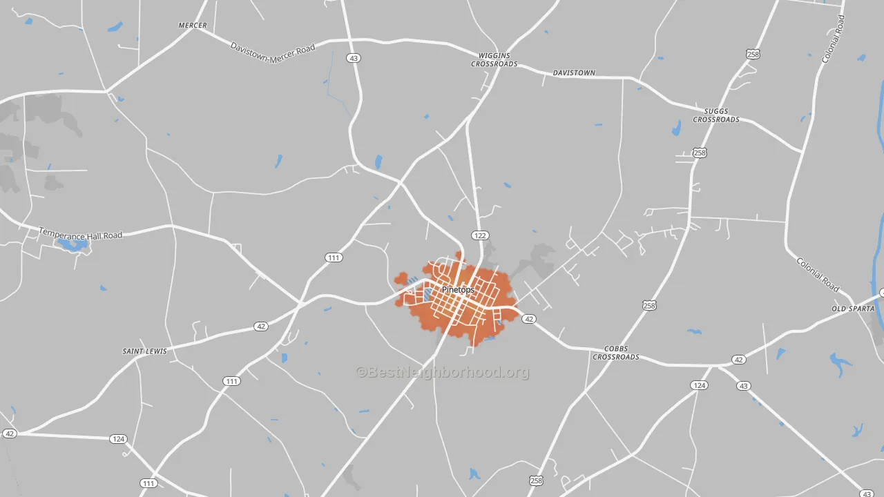 Bike Grade map of 27864, NC