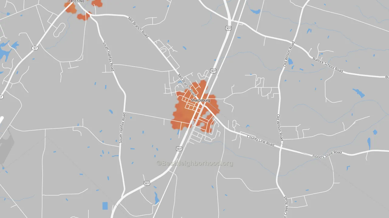 Bike Grade map of 27878, NC