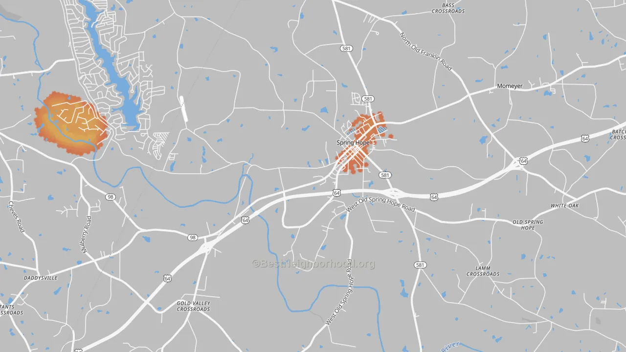 Bike Grade map of 27882, NC