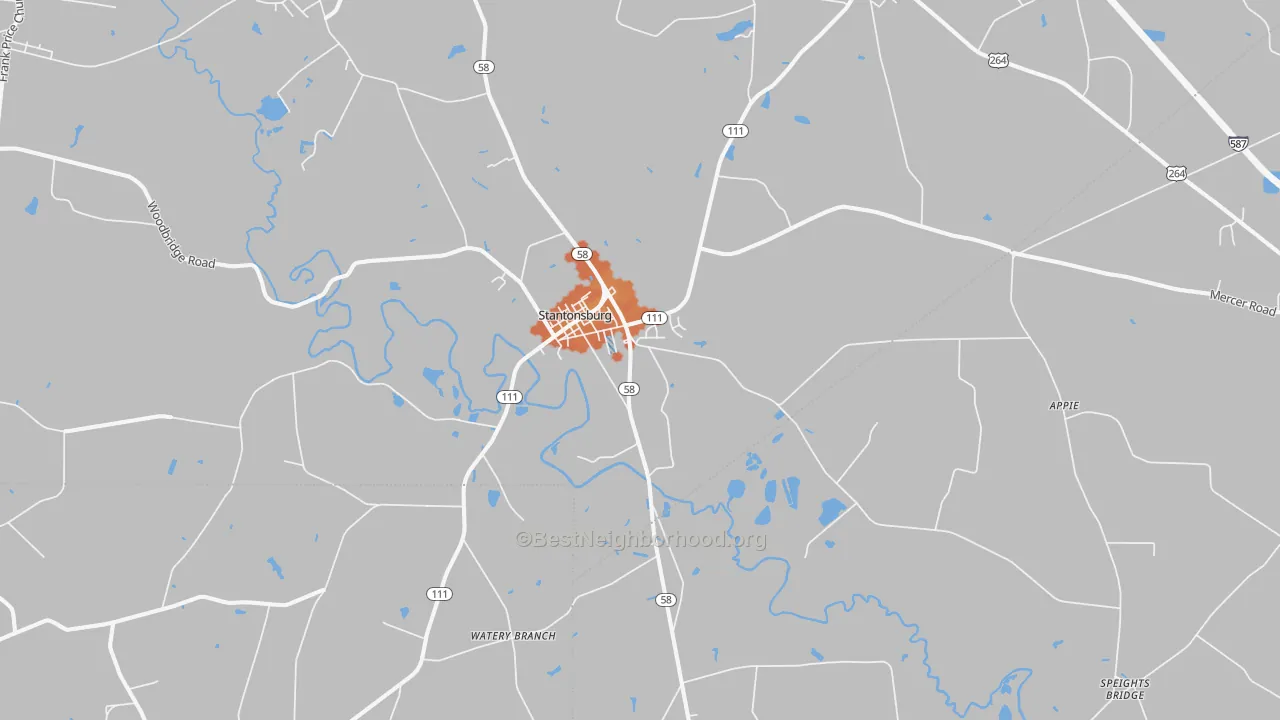 Bike Grade map of 27883, NC