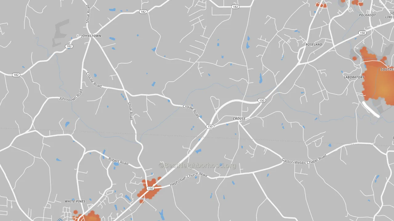Bike Grade map of 28033, NC