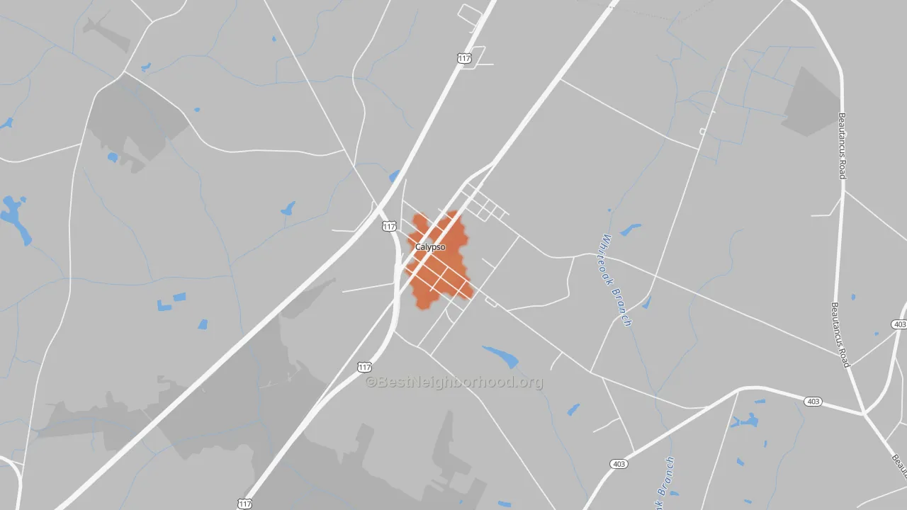 Bike Grade map of 28325, NC