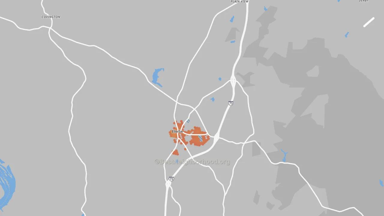Bike Grade map of 28338, NC