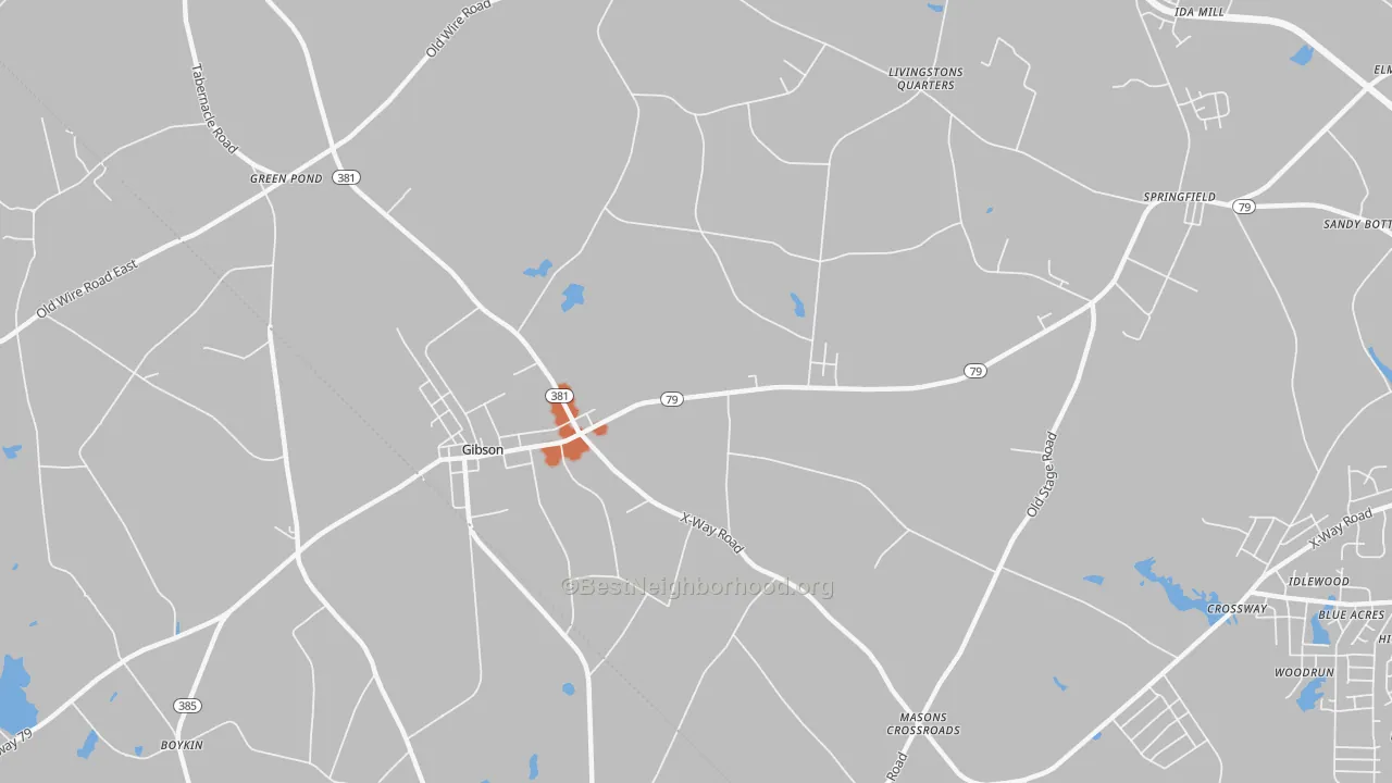 Bike Grade map of 28343, NC