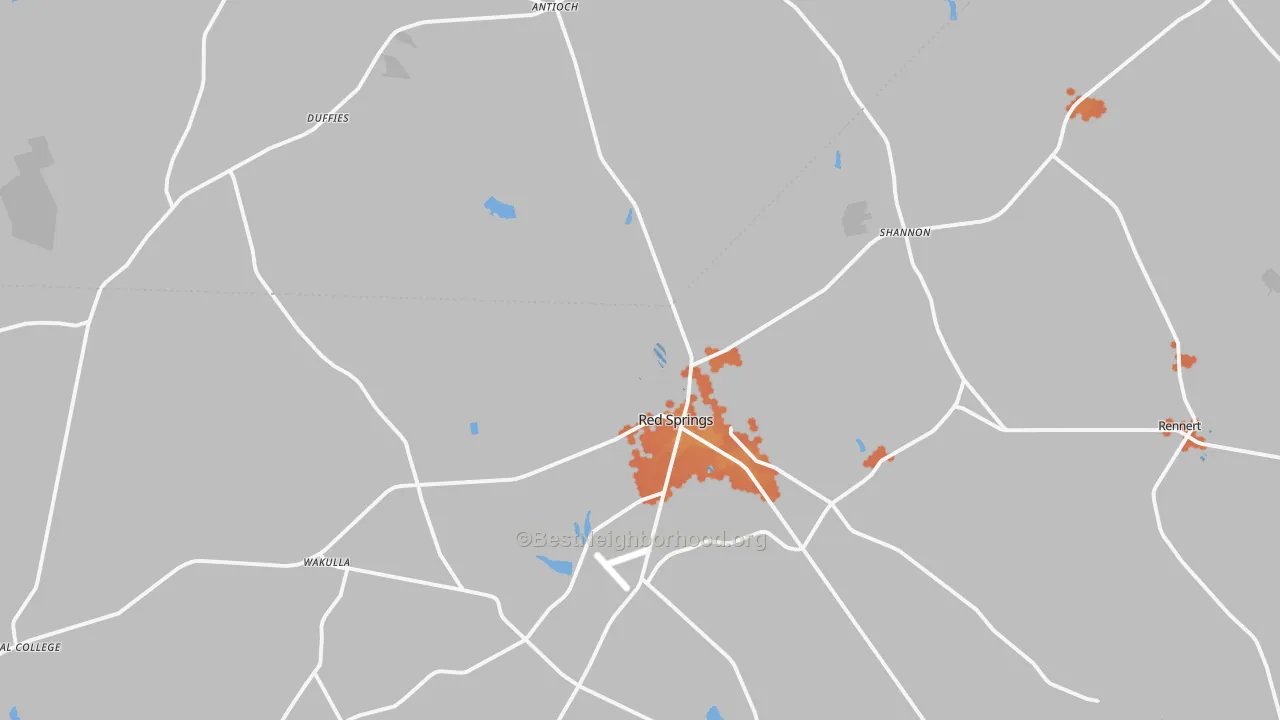 Bike Grade map of 28377, NC