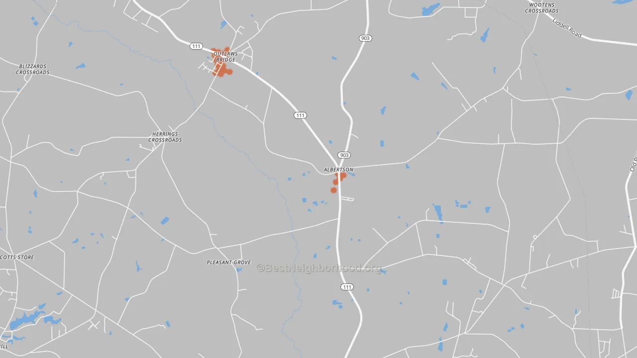 Bike Grade map of 28508, NC