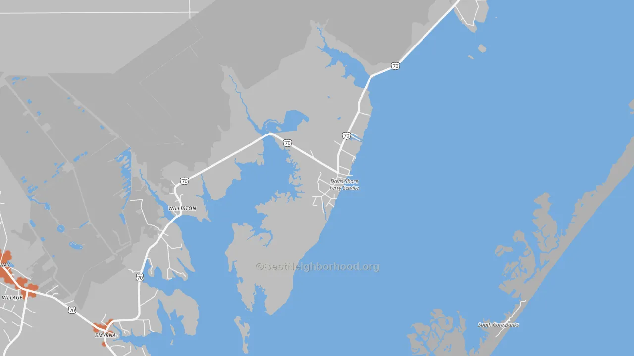 Bike Grade map of 28524, NC