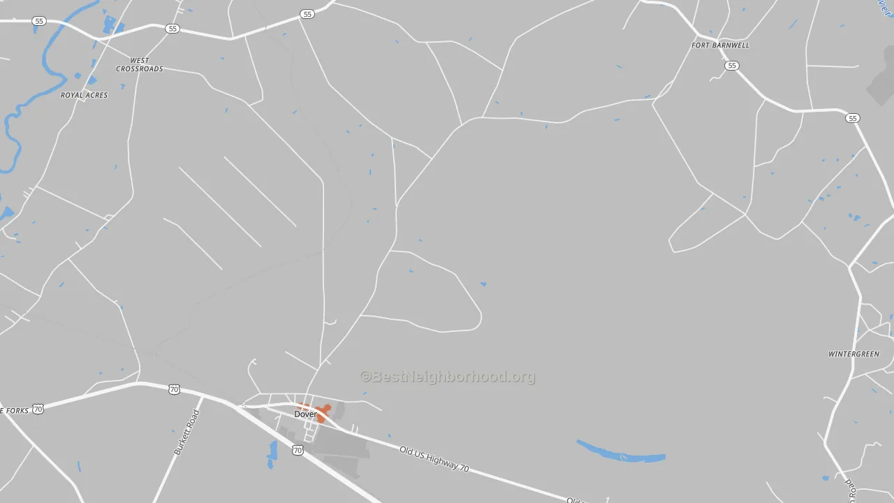 Bike Grade map of 28526, NC
