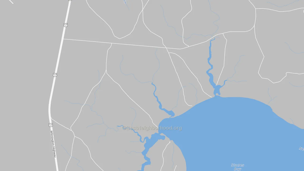 Bike Grade map of 28542, NC
