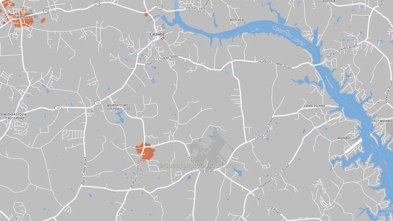 Bike Grade map of 28609, NC