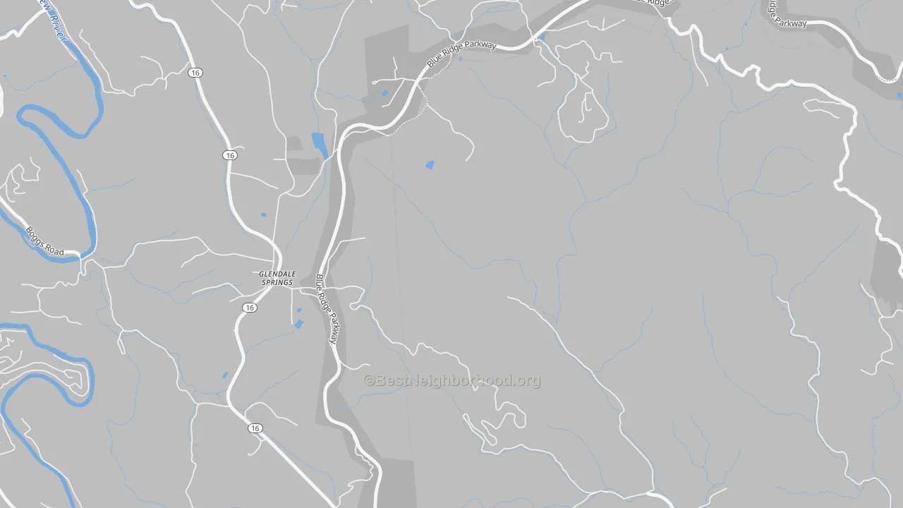 Bike Grade map of 28629, NC