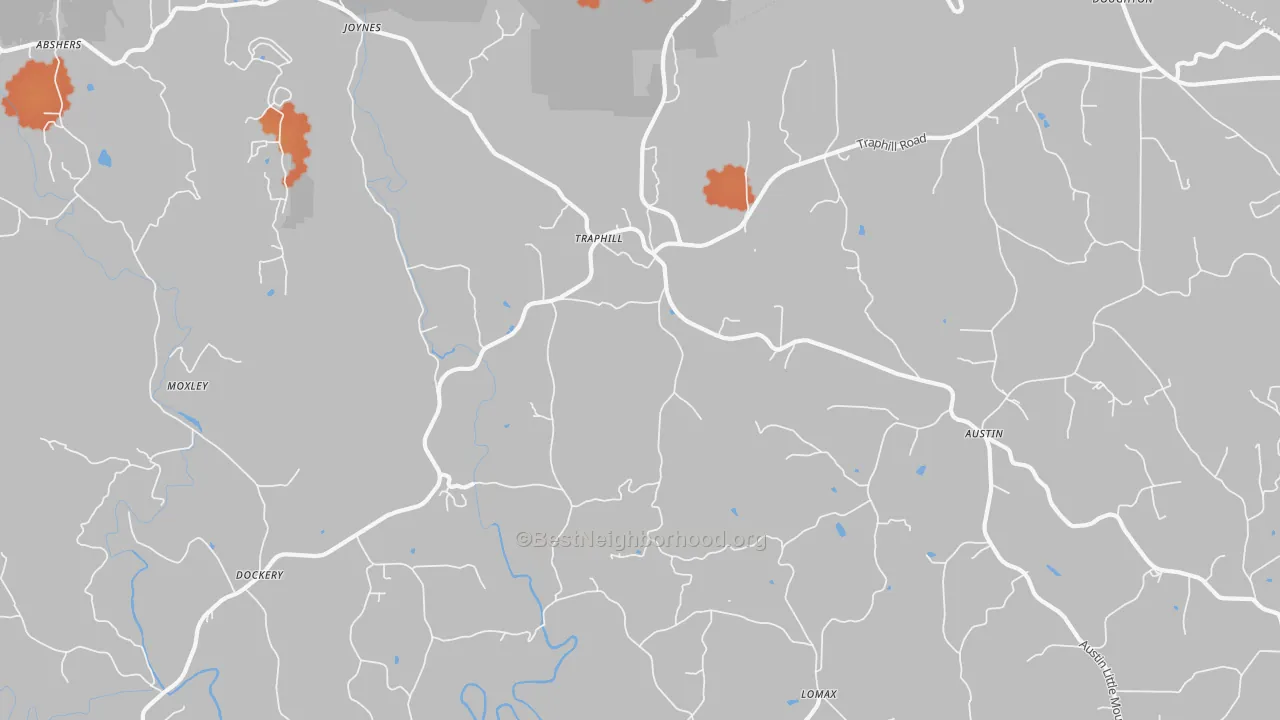 Bike Grade map of 28685, NC