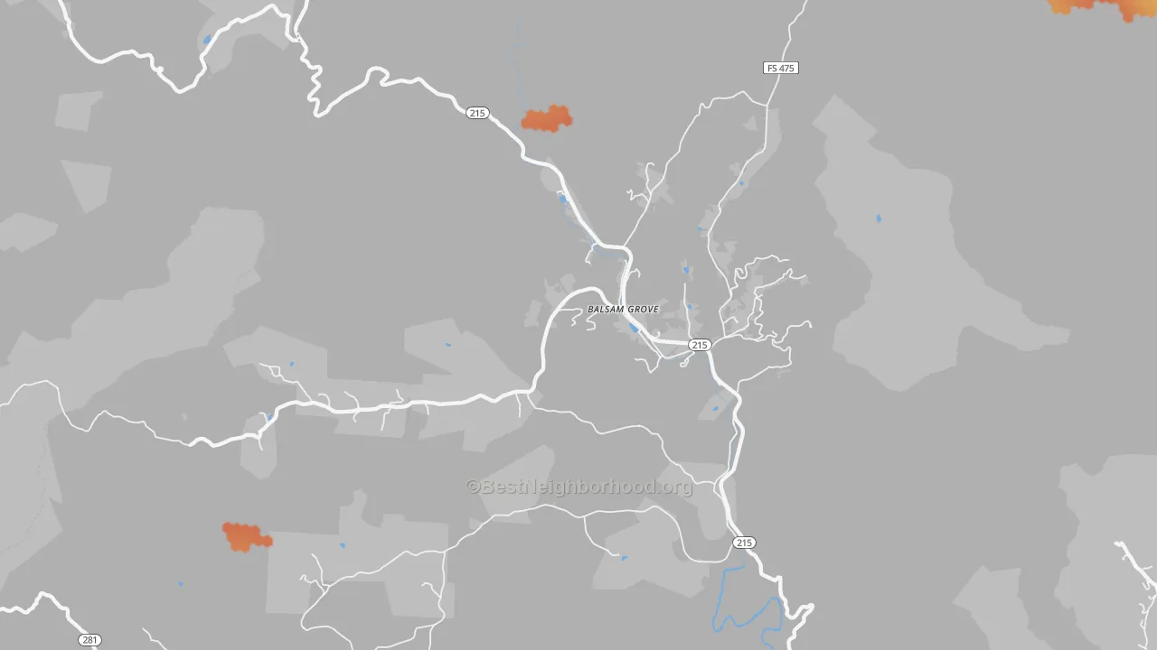 Bike Grade map of 28708, NC