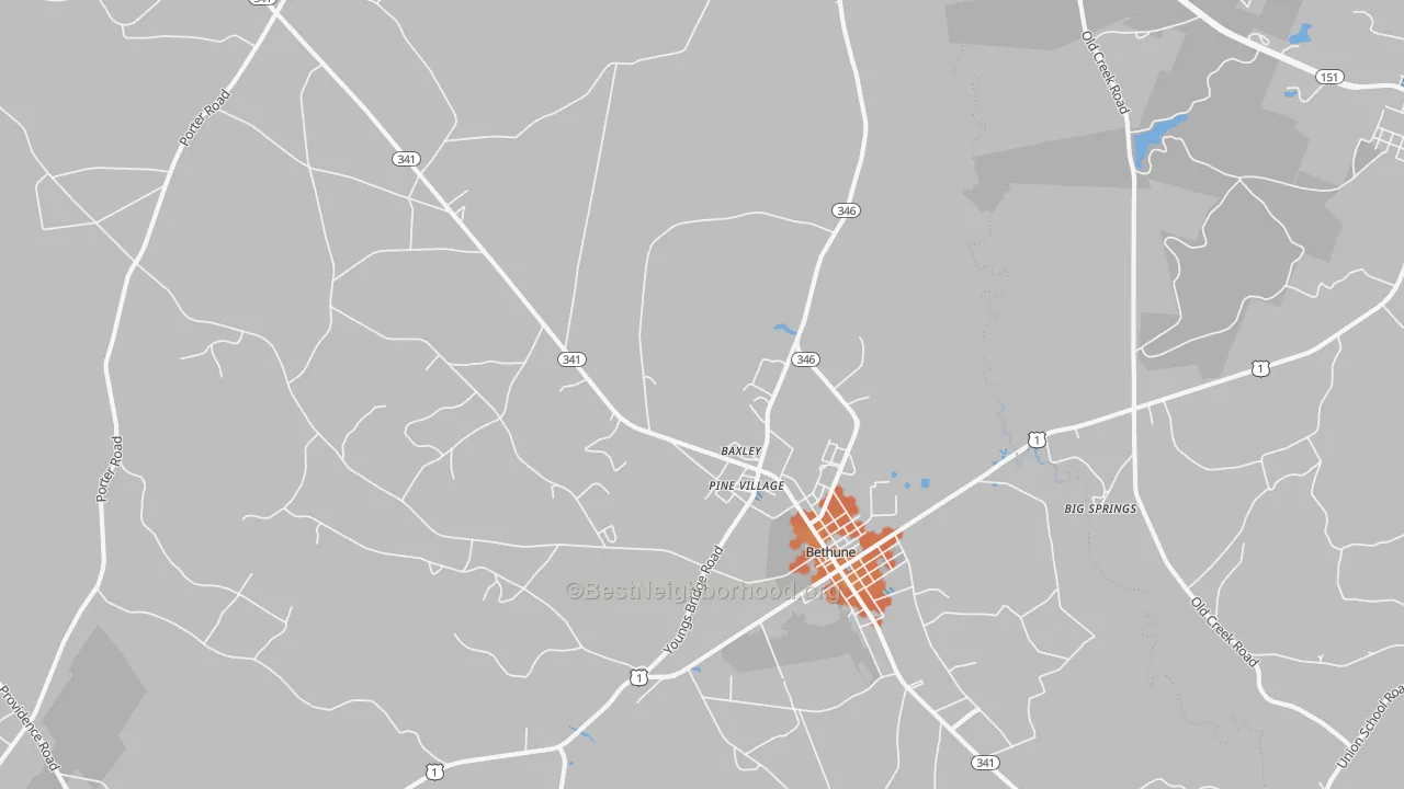 Bike Grade map of 29009, SC