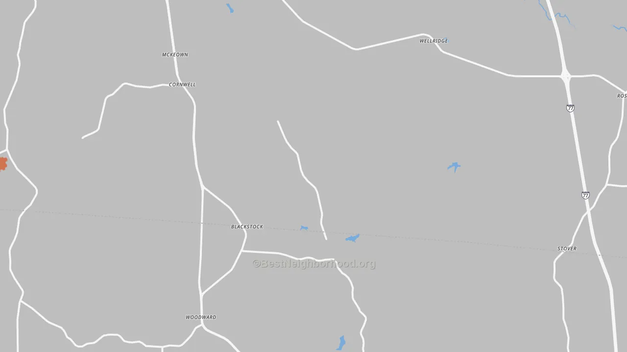 Bike Grade map of 29014, SC