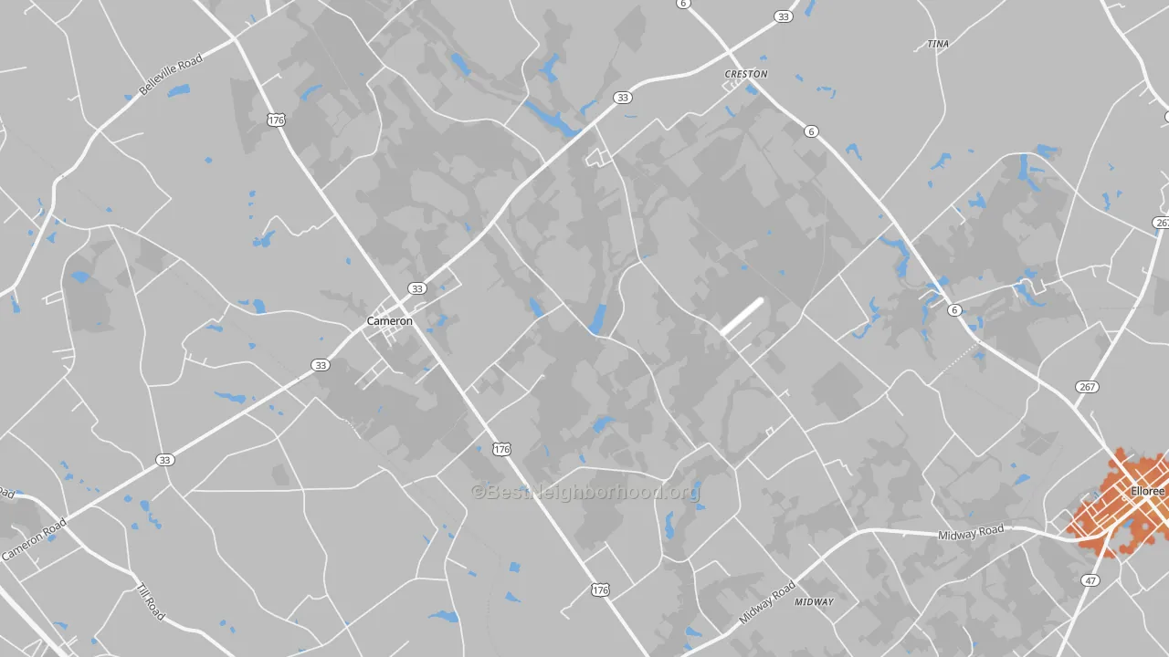 Bike Grade map of 29030, SC