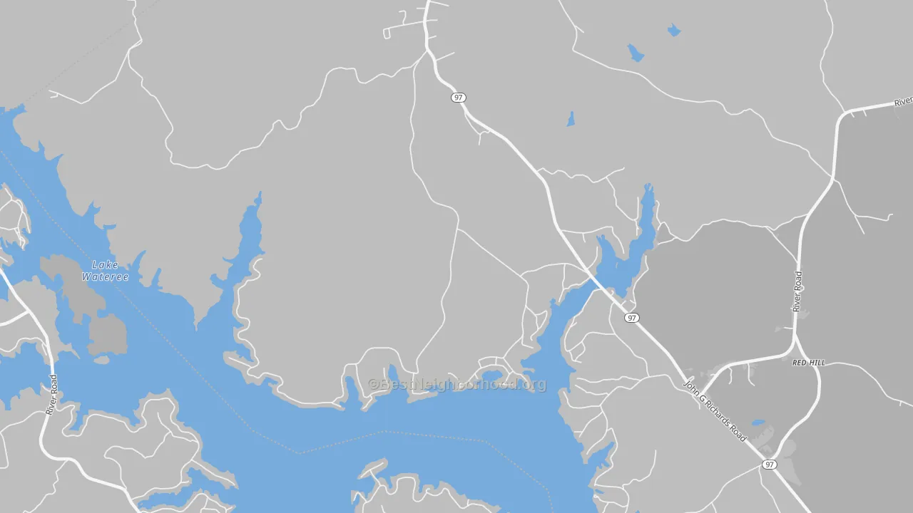 Bike Grade map of 29074, SC