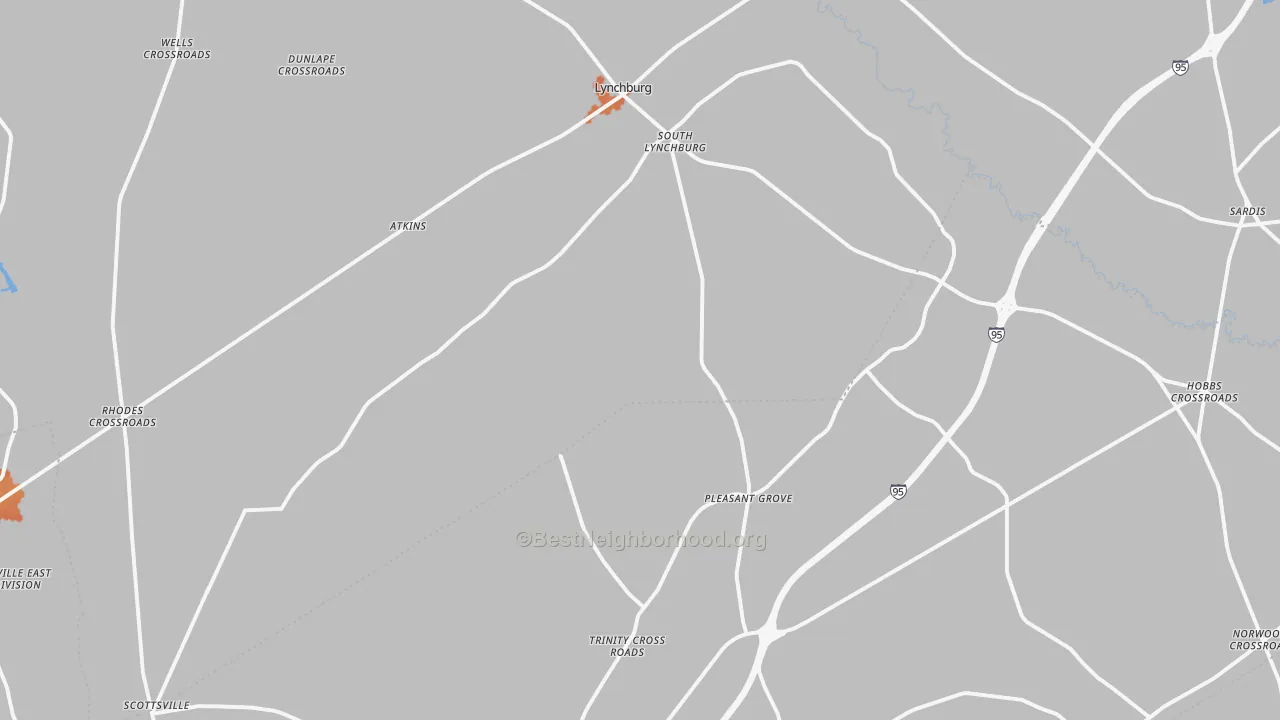 Bike Grade map of 29080, SC