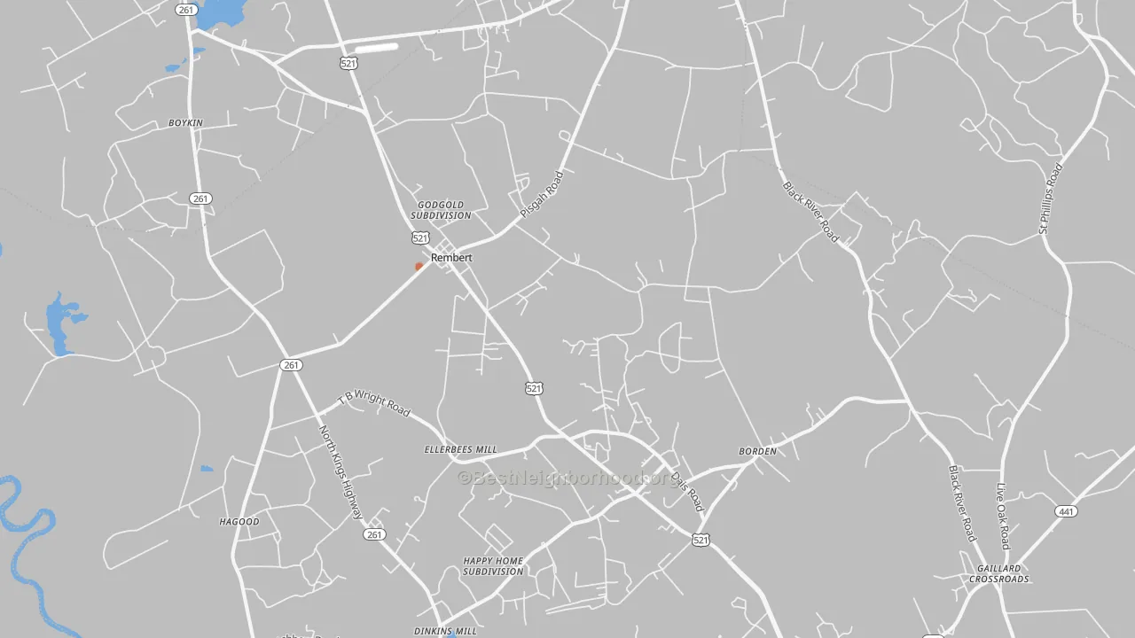 Bike Grade map of 29128, SC